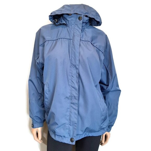 Stormtech Performance Shell Mens Jacket w Stowaway Hood Mens Size Medium Blue - Picture 1 of 16